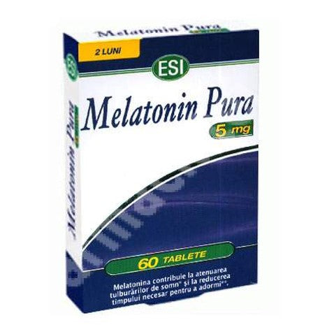 Melatonin Pure 5mg 60 Tablets Sleep Support Food Supplement