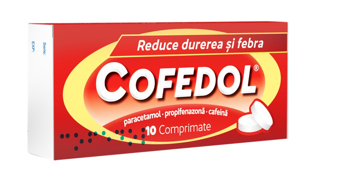 2 BOXES - Cofedol 250 mg/150 mg/50 mg – Pain Relief Tablets, 10 Tablets