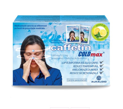 2 BOXES - Caffetin COLDmax 1000 mg/12.2 mg – Cold & Flu Relief Sachets, 10 Sachets