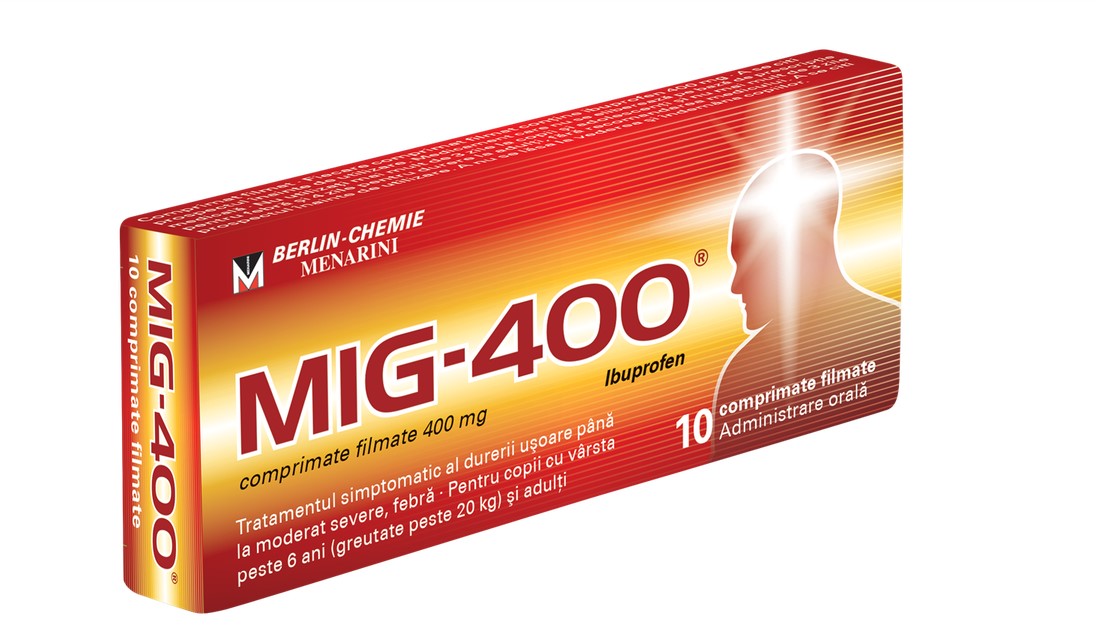 2 BOXES - MIG 400 - 10Tab - for inflammation