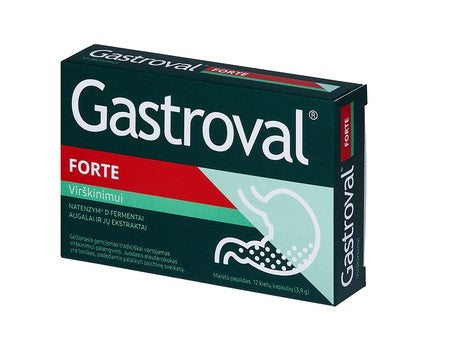 Gastroval Forte 12 Capsules, Holistic One – Digestive Enzymes & Digestion Support