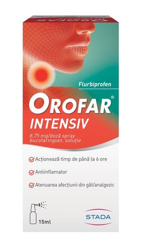 Orofar Intensiv 8.75 mg/dose Spray 15 ml – Sore Throat Relief