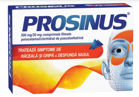 Prosinus 20 Tablets – Sinus & Cold Relief