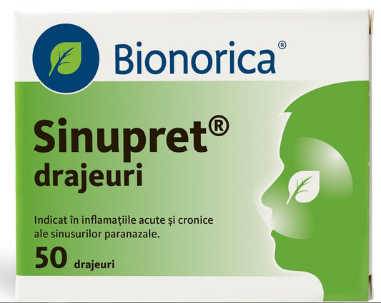 Sinupret 50 Dragees – Sinusitis & Nasal Congestion Relief