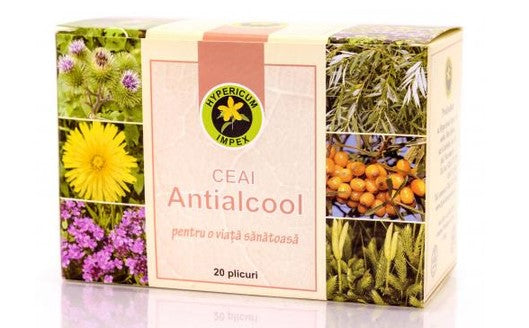 Anti-Alcohol Tea 20 Sachets, Hypericum – Herbal Support for Alcohol Detox