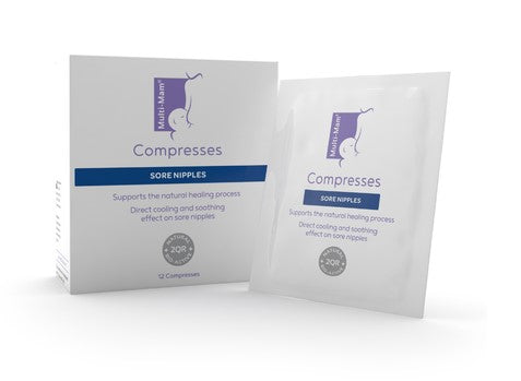 Compresses impregnated with bioactive gel for nipple fissures, 12 pieces