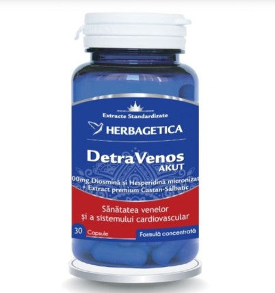 DetraVenos Akut, 30 tablets – contributes to improving blood flow and to the optimal functioning of the veins