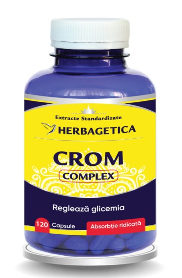 Chromium Complex, 120 capsules – contributes to the regulation of blood sugar levels