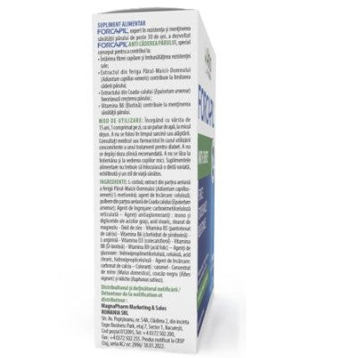 Forcapil Hair Loss 30 tabs – Strengthens Hair, 1 tab/day