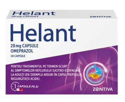 Helant 20 mg Omeprazole Capsules – Acid Reflux & Heartburn Relief Treatment