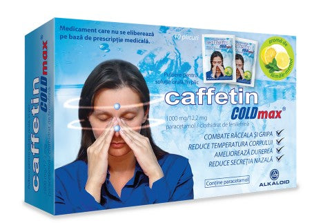 2 BOXES - Caffetin COLDmax 1000 mg/12.2 mg – Cold & Flu Relief Sachets, 10 Sachets