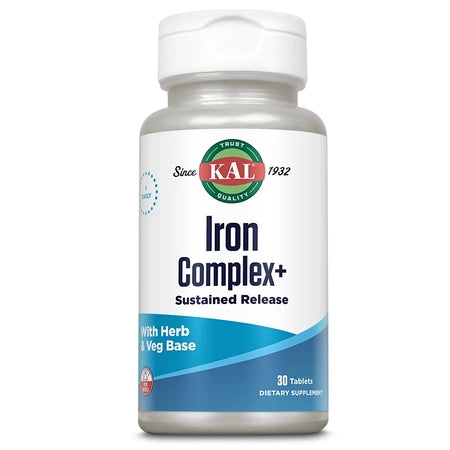 Iron Complex KAL 30 tabs – Boosts Hemoglobin, 1 tab daily ...
